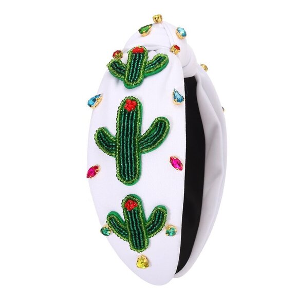 Mexican Headbands for Women Beaded Wide Top Knot Fiesta Accessories main image 6